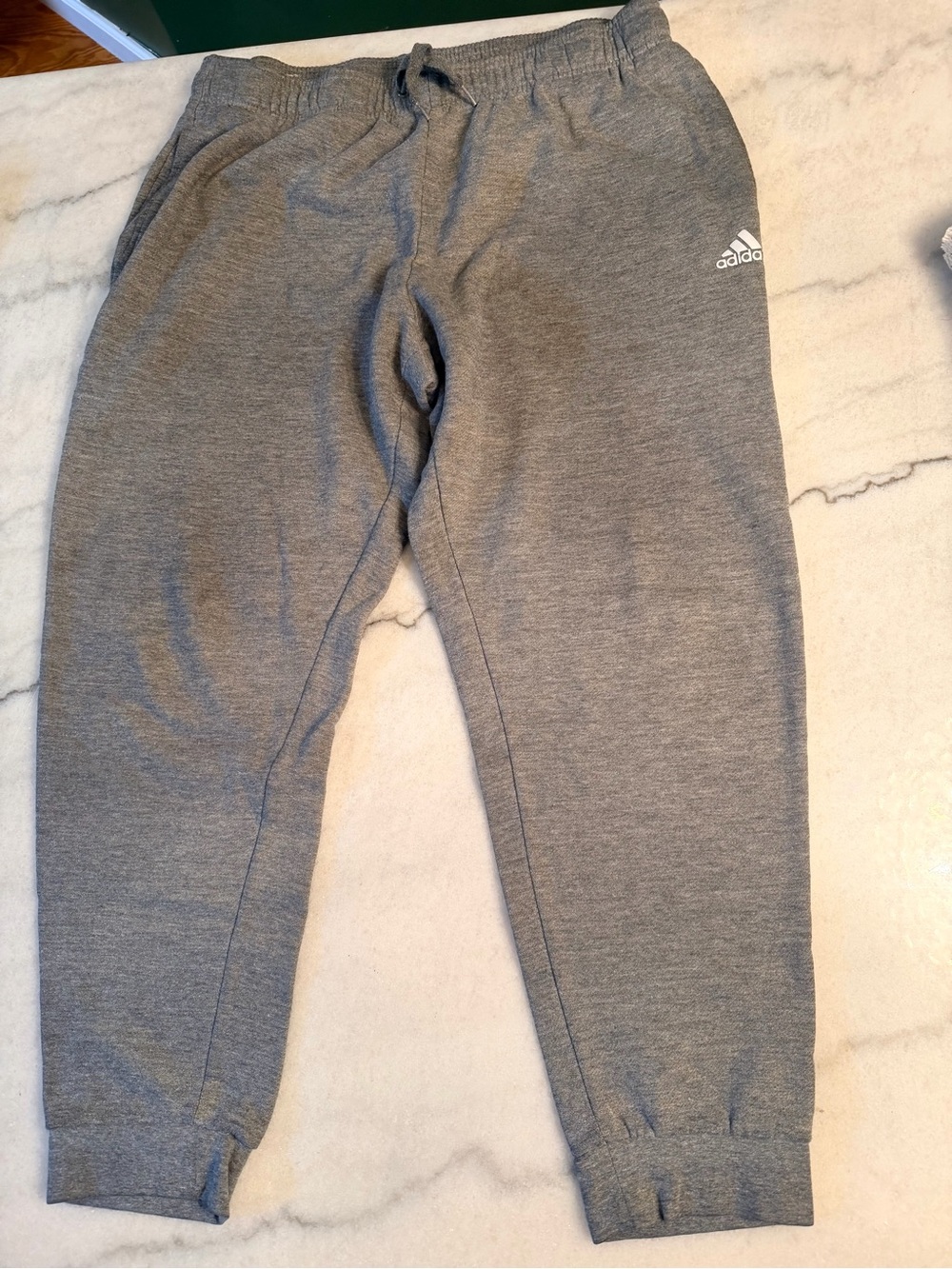 Adidas Mens Gray Jogger Sweatpants